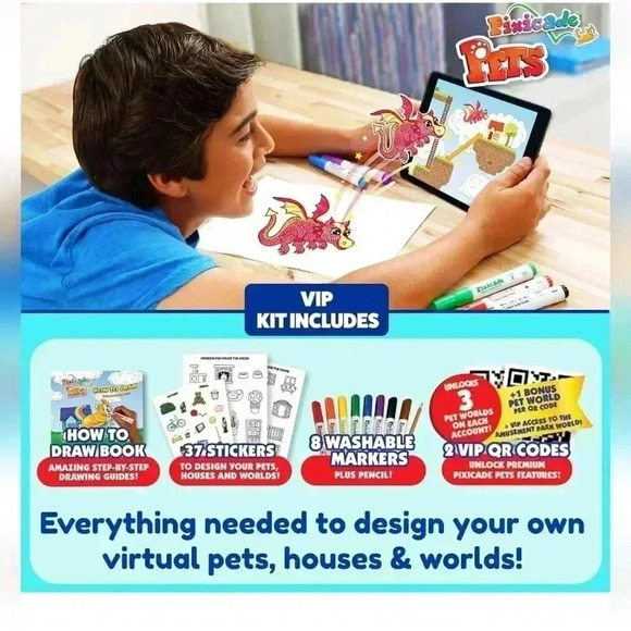 Pets VIP: Draw Your Own Pets & Bring Them to Life On Your Tablet or Phone - Picture 3 of 6